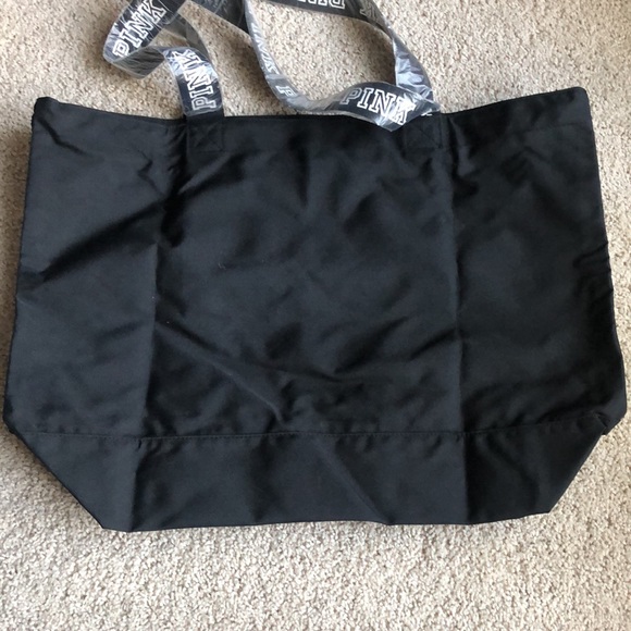 VICTORIA’S SECRET BLACK SEQUIN TOTE BAG - Picture 2 of 3